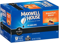 MAXWELL HOUSE cápsulas junto a objetos para mostrar tamaño práctico