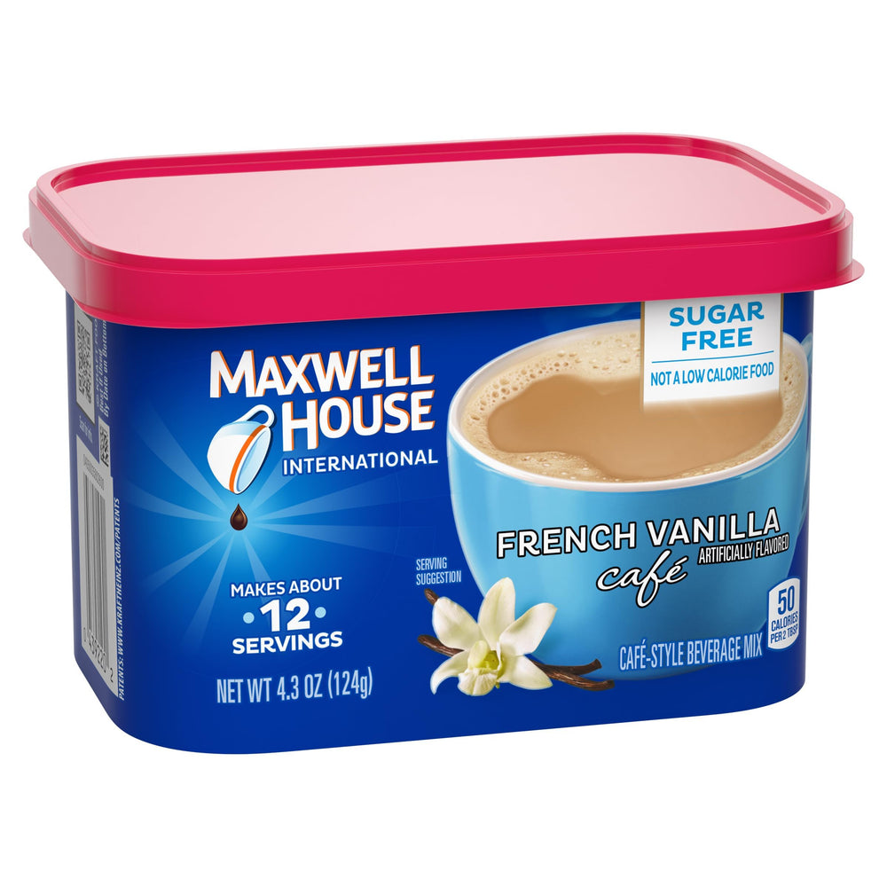 MAXWELL HOUSE bebida disolviéndose en taza ofreciendo preparación instantánea