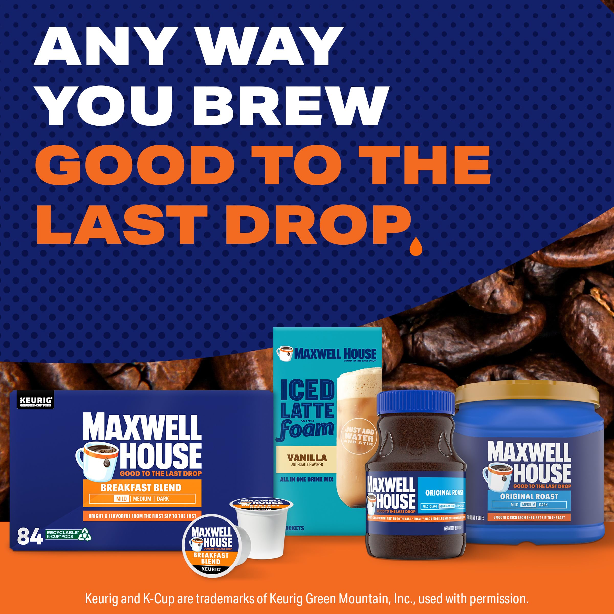 Maxwell House escena de desayuno con cápsulas mostrando rutina y placer diario