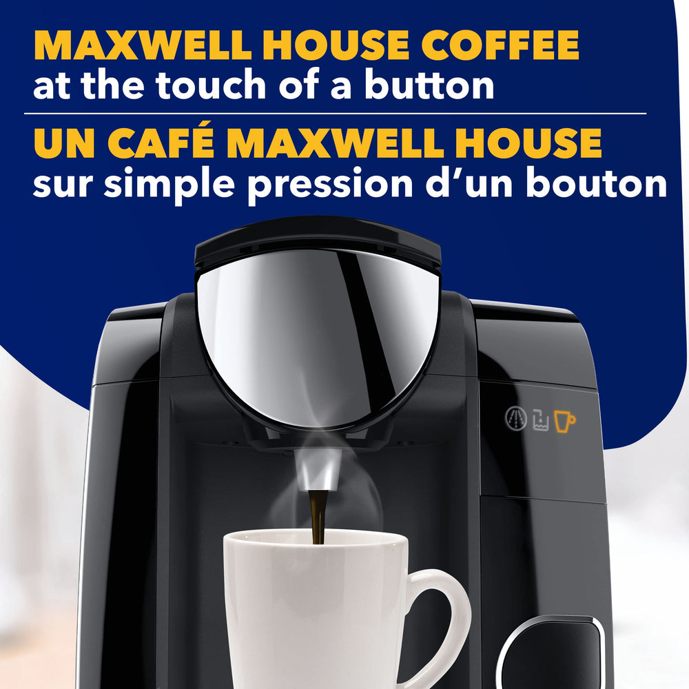 MAXWELL HOUSE taza servida con Morning Blend ilustrando crema y sabor equilibrado