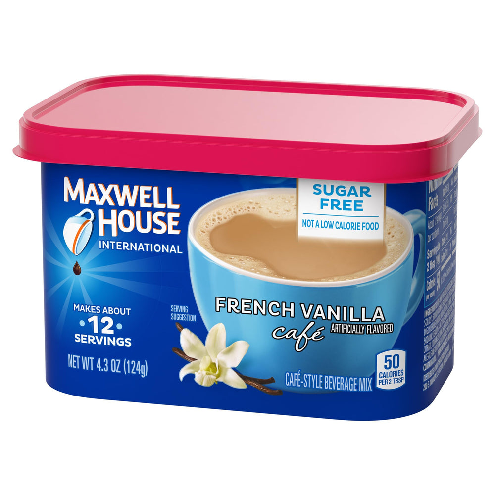MAXWELL HOUSE vaso helado con bebida sabor vainilla para opción fría