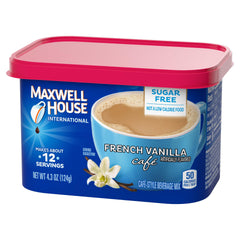 MAXWELL HOUSE vaso helado con bebida sabor vainilla para opción fría
