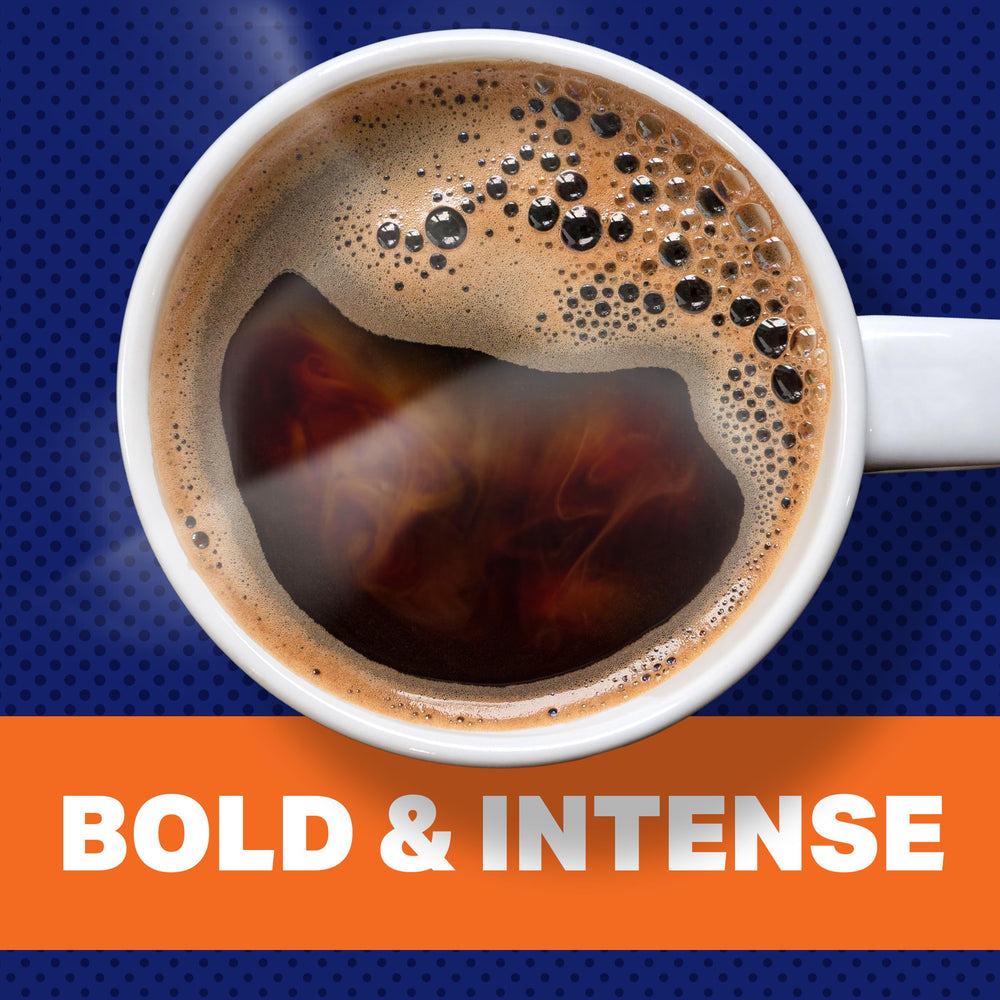 Maxwell House taza humeante lista para beber, ofrece un despertar energético