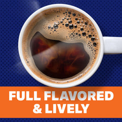 Maxwell House café molido detalle que sugiere aroma y cuerpo