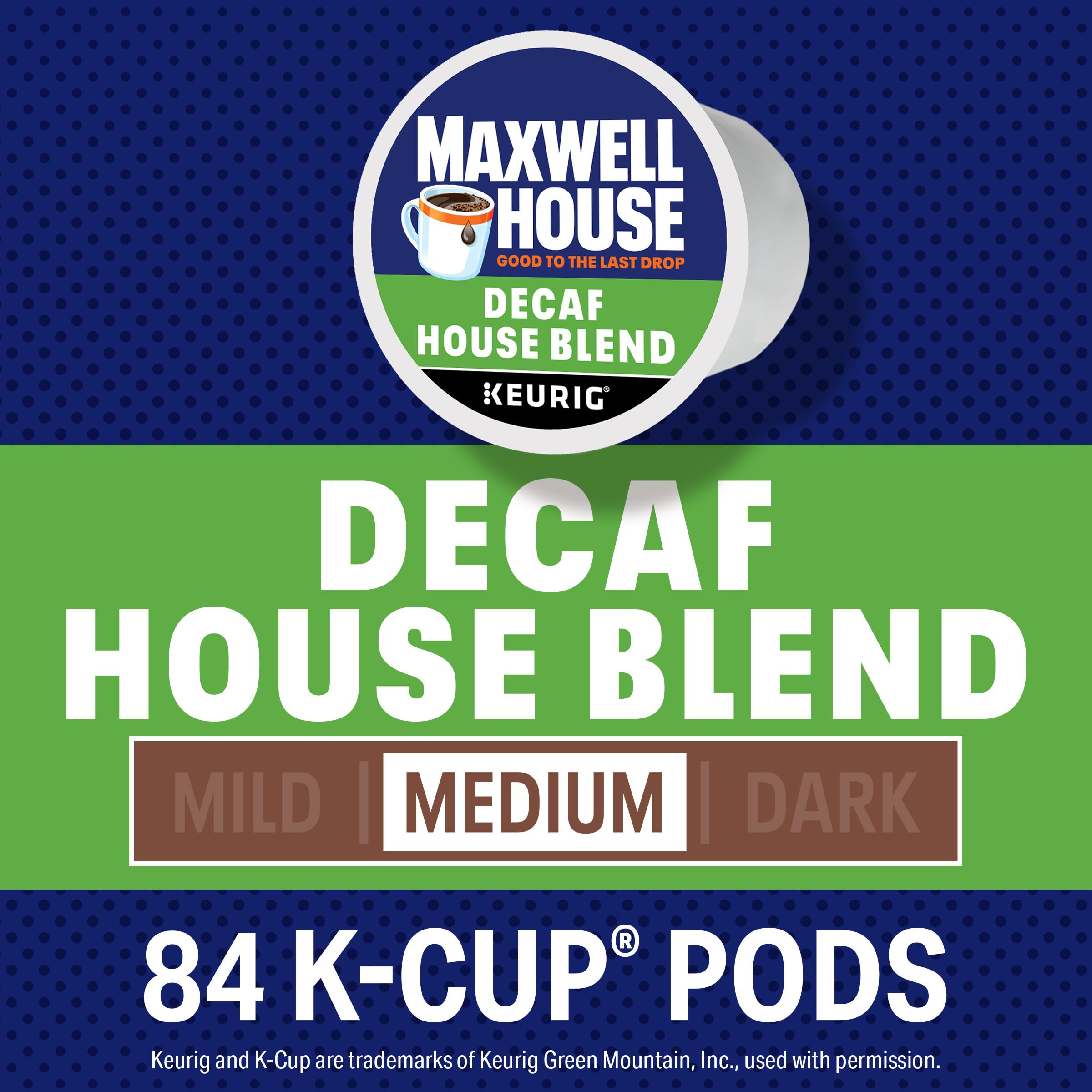 MAXWELL HOUSE posos molidos, textura y aroma que conserva sabor sin cafeína