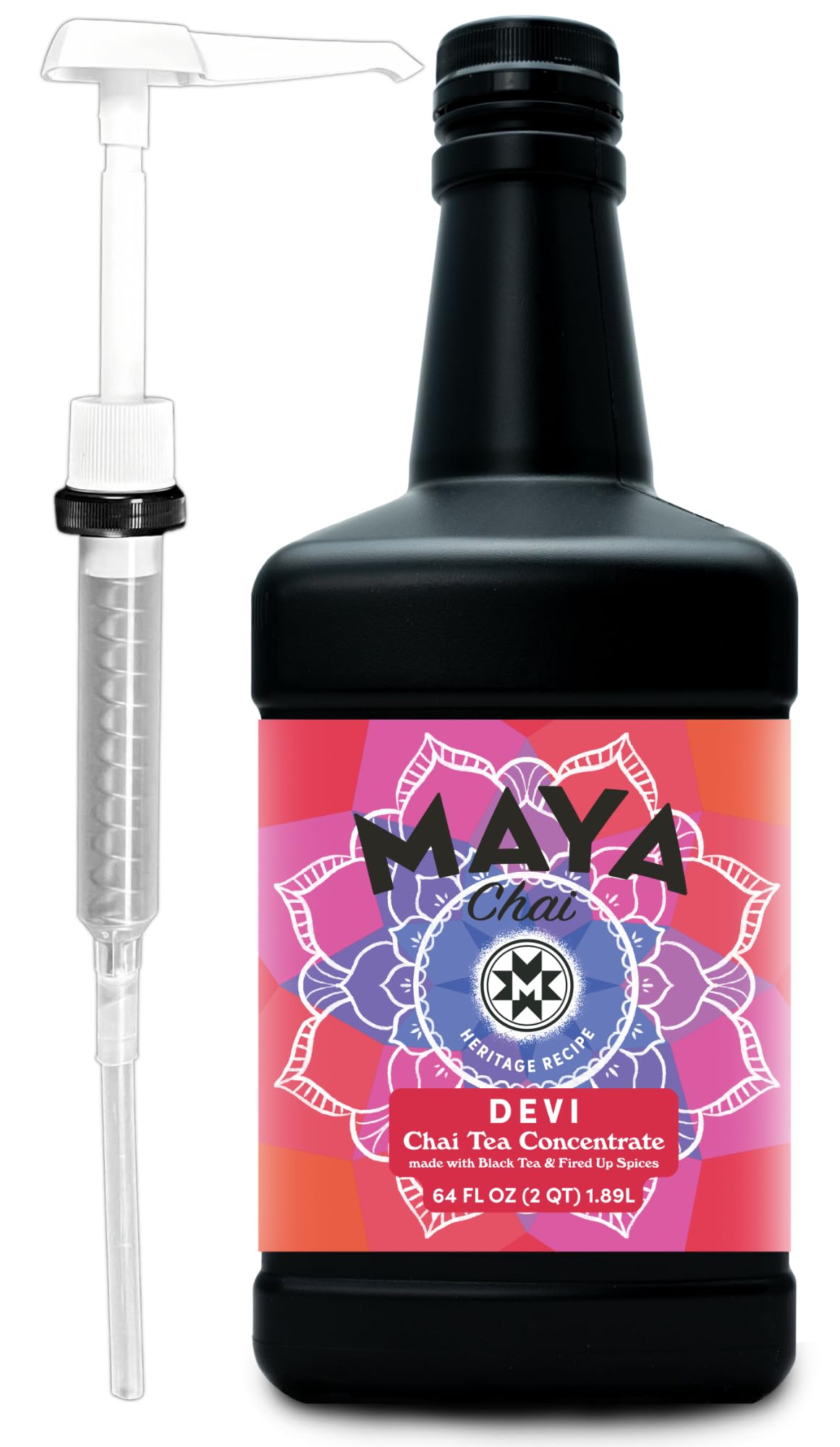 Maya Tea concentrado Devi frente mostrando envase y marca, conveniencia