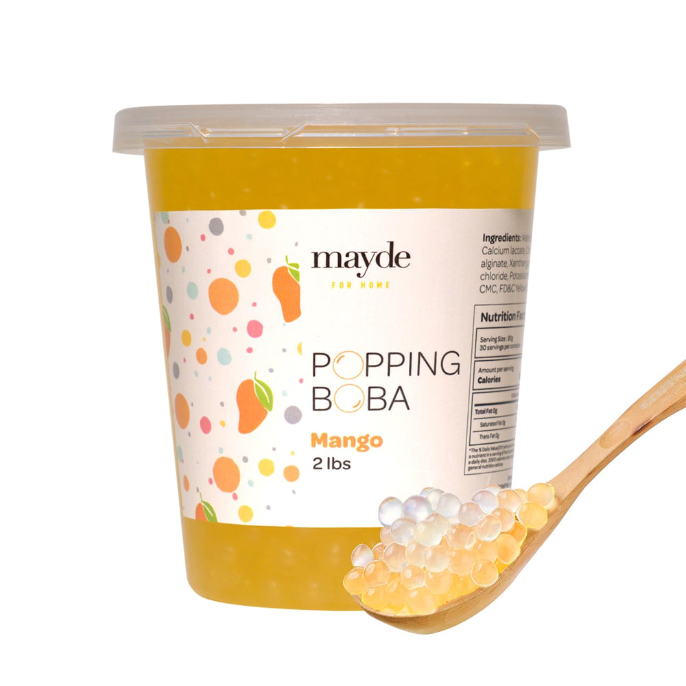 Mayde perlas popping boba frontal presentación brillante y lista para usar