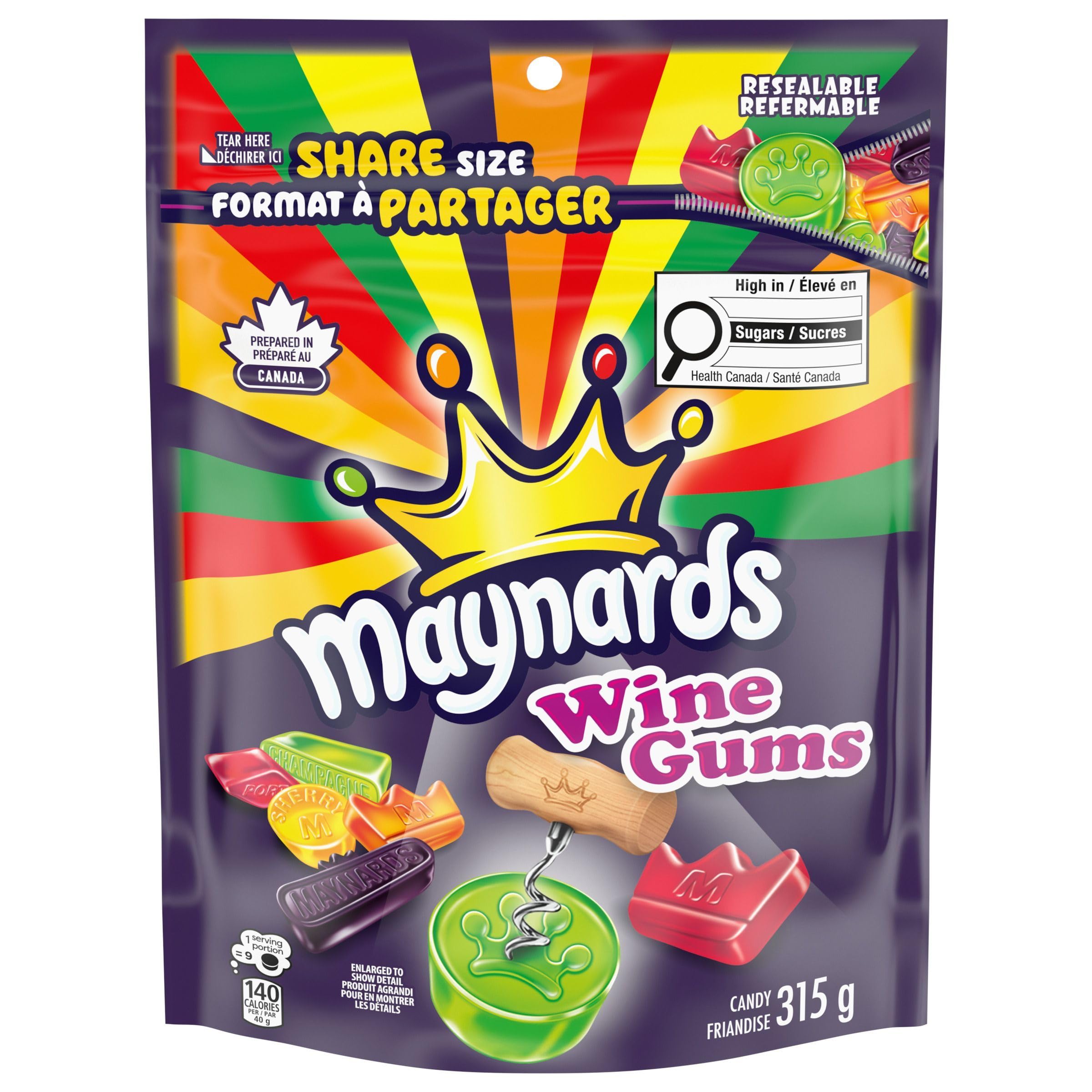 Maynards Bassetts envase frontal mostrando cantidad y diseño