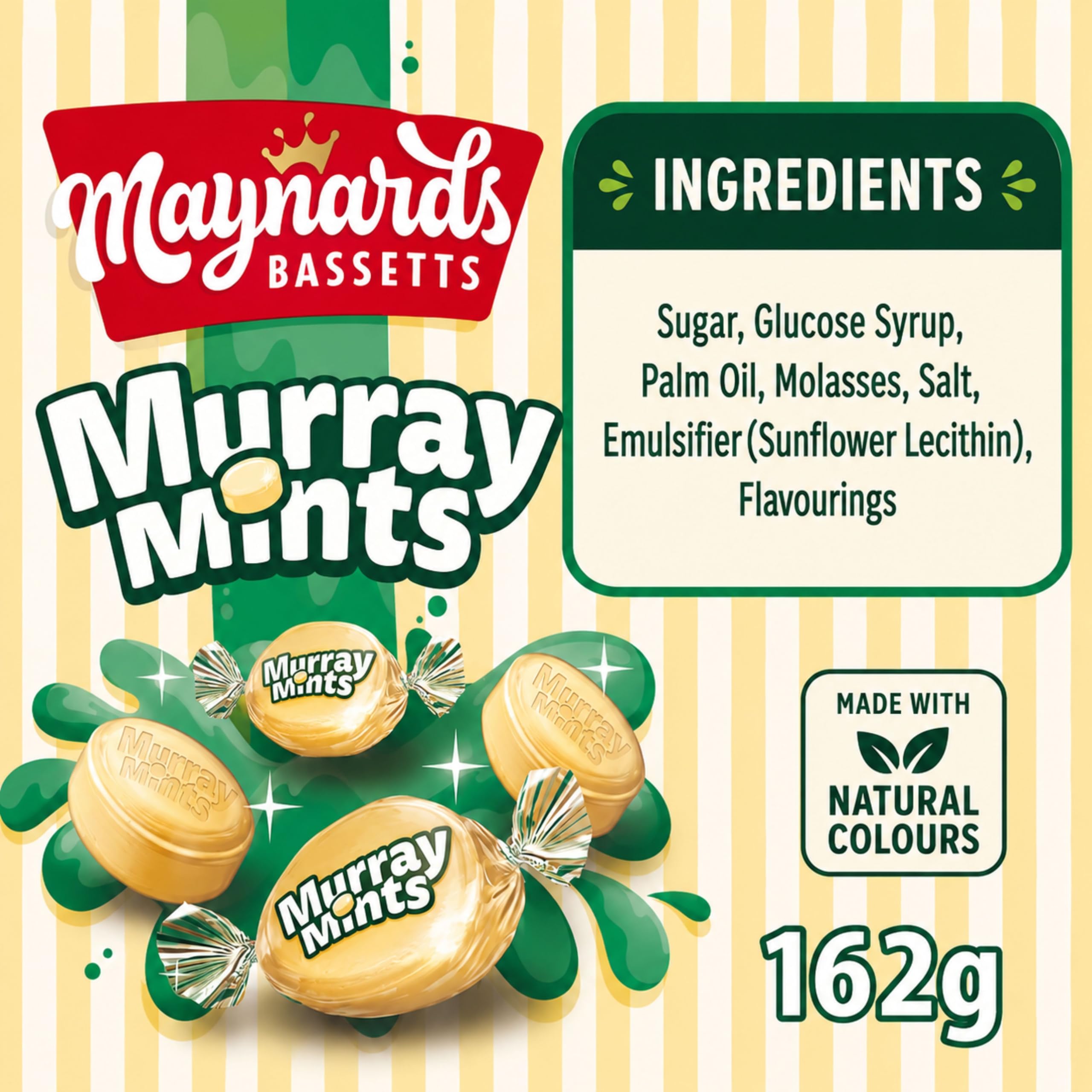 Maynards Bassetts primer plano de la textura cremosa indicando suavidad