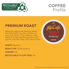 McCafé cápsula abierta con café molido mostrando calidad Arábica