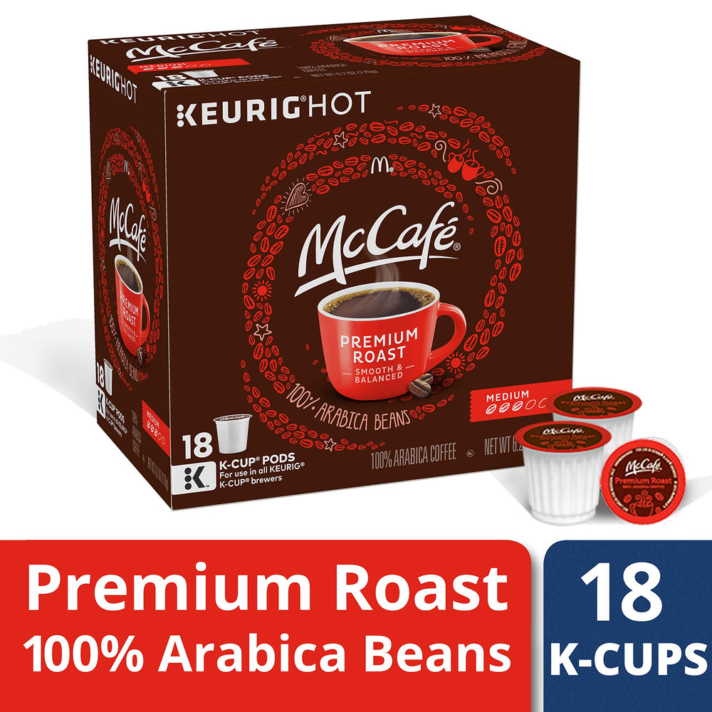 McCafe varias cápsulas dispuestas para preparación rápida y orden