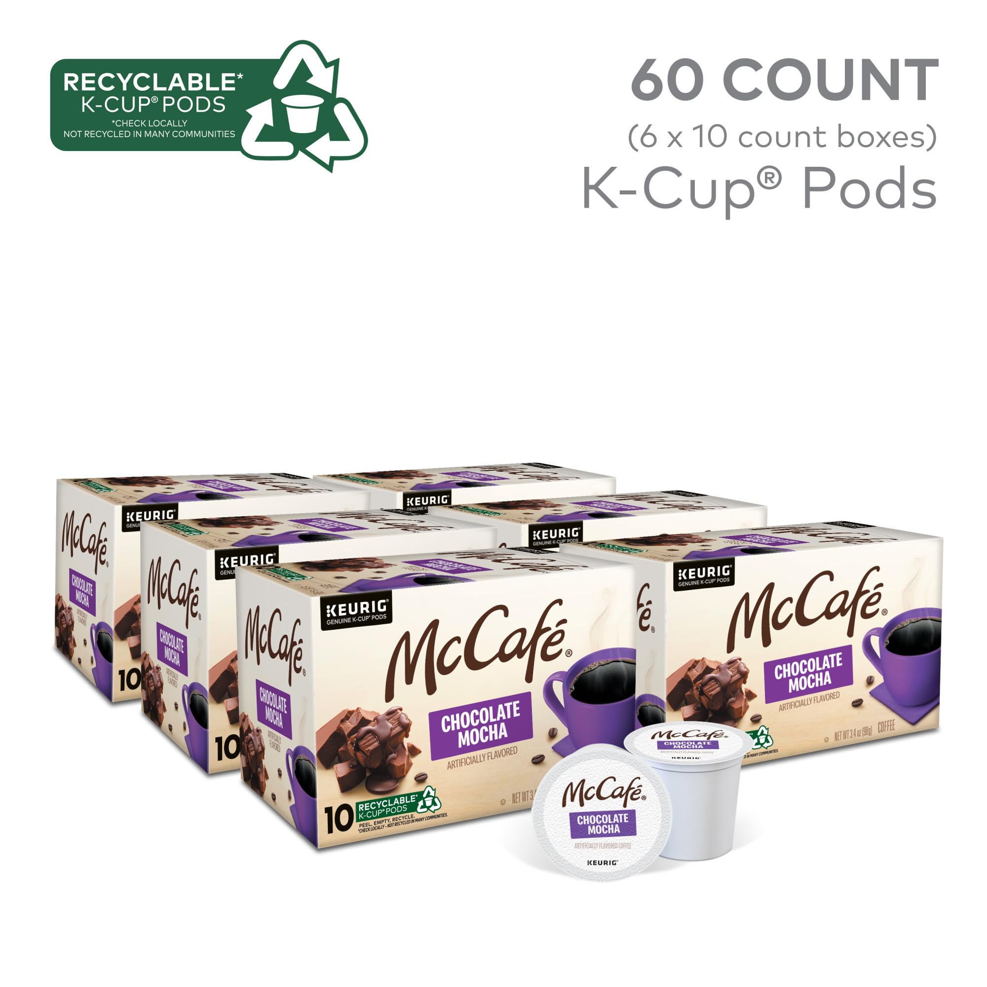 McCafé cápsula K-Cup en detalle con cierre fácil y compatibilidad