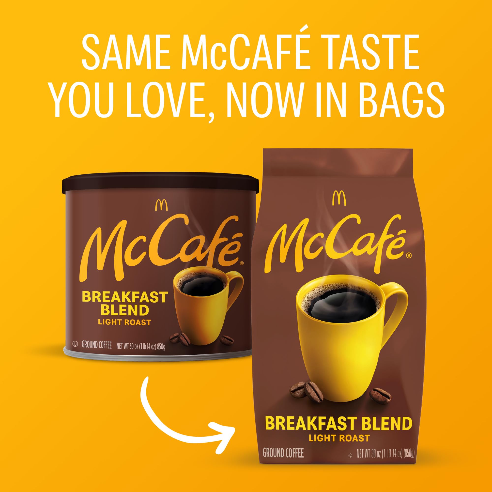 McCafé primer plano del café molido, resaltando textura y aroma preservado