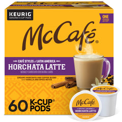 McCafé empaque frontal Horchata Latte, atractivo visual y beneficio práctico