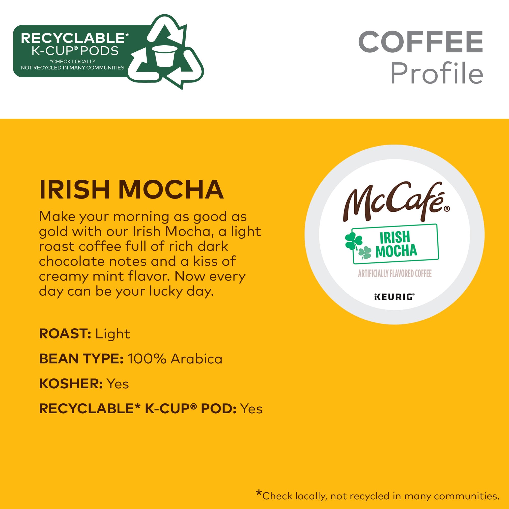 McCafé detalle del café molido dentro de la cápsula, aroma concentrado y sabor