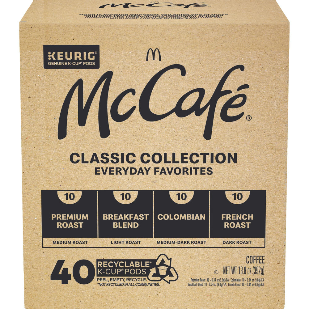 McCafé French Roast en taza con color oscuro y cuerpo intenso