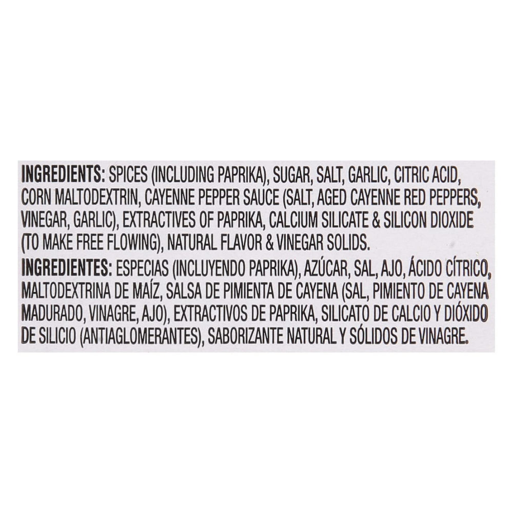 McCormick Culinary etiqueta con ingredientes y beneficios visibles