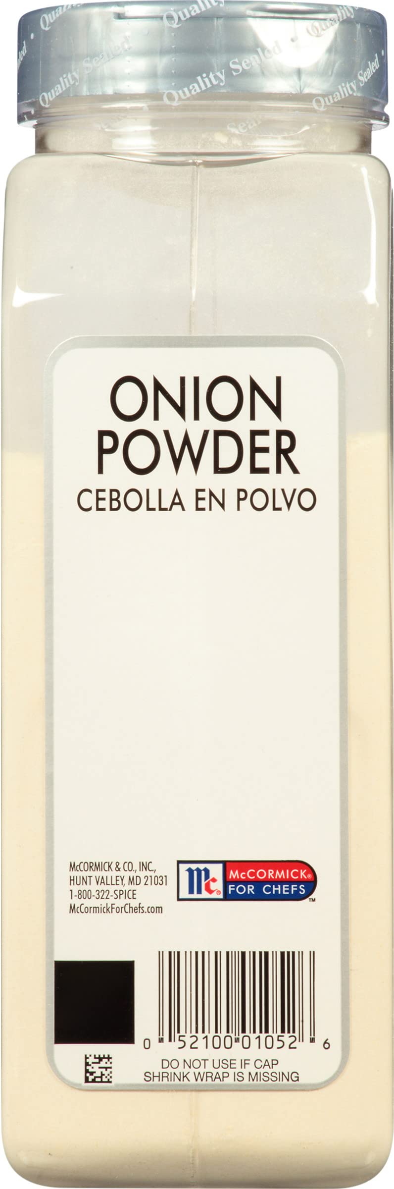 McCormick Culinary textura fina del polvo de cebolla que facilita mezcla