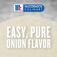 McCormick Culinary polvo de cebolla espolvoreado en sopa para potenciar sabor