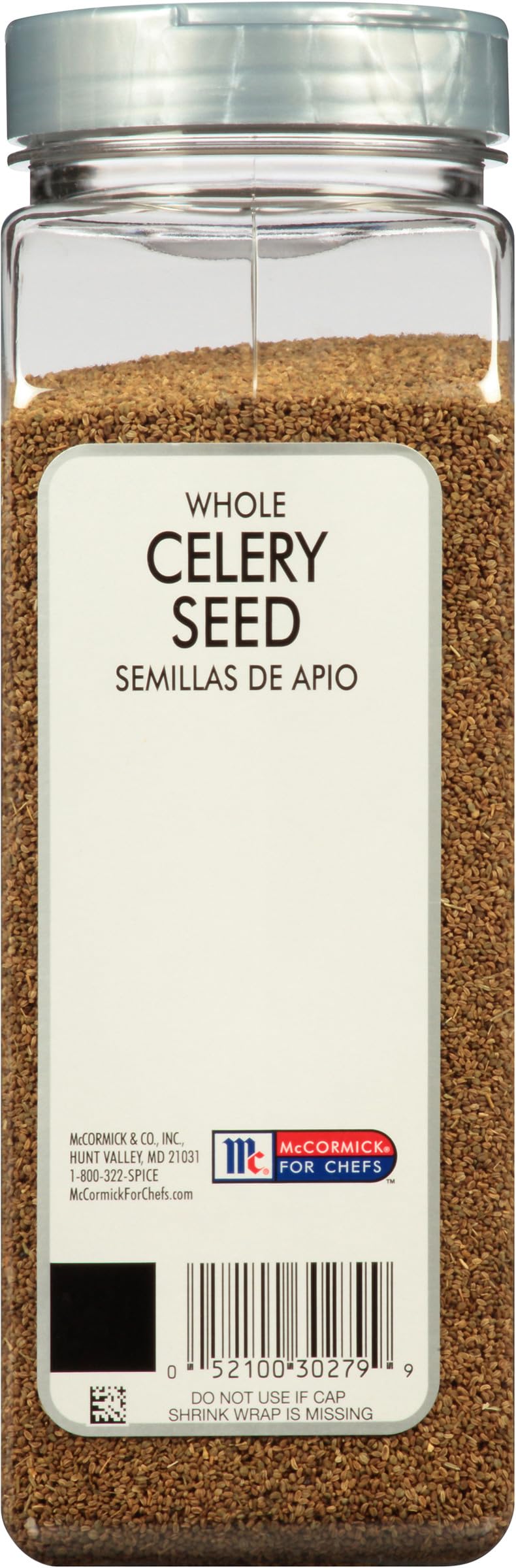Escena de cocina profesional usando McCormick Culinary semillas de apio como ingrediente