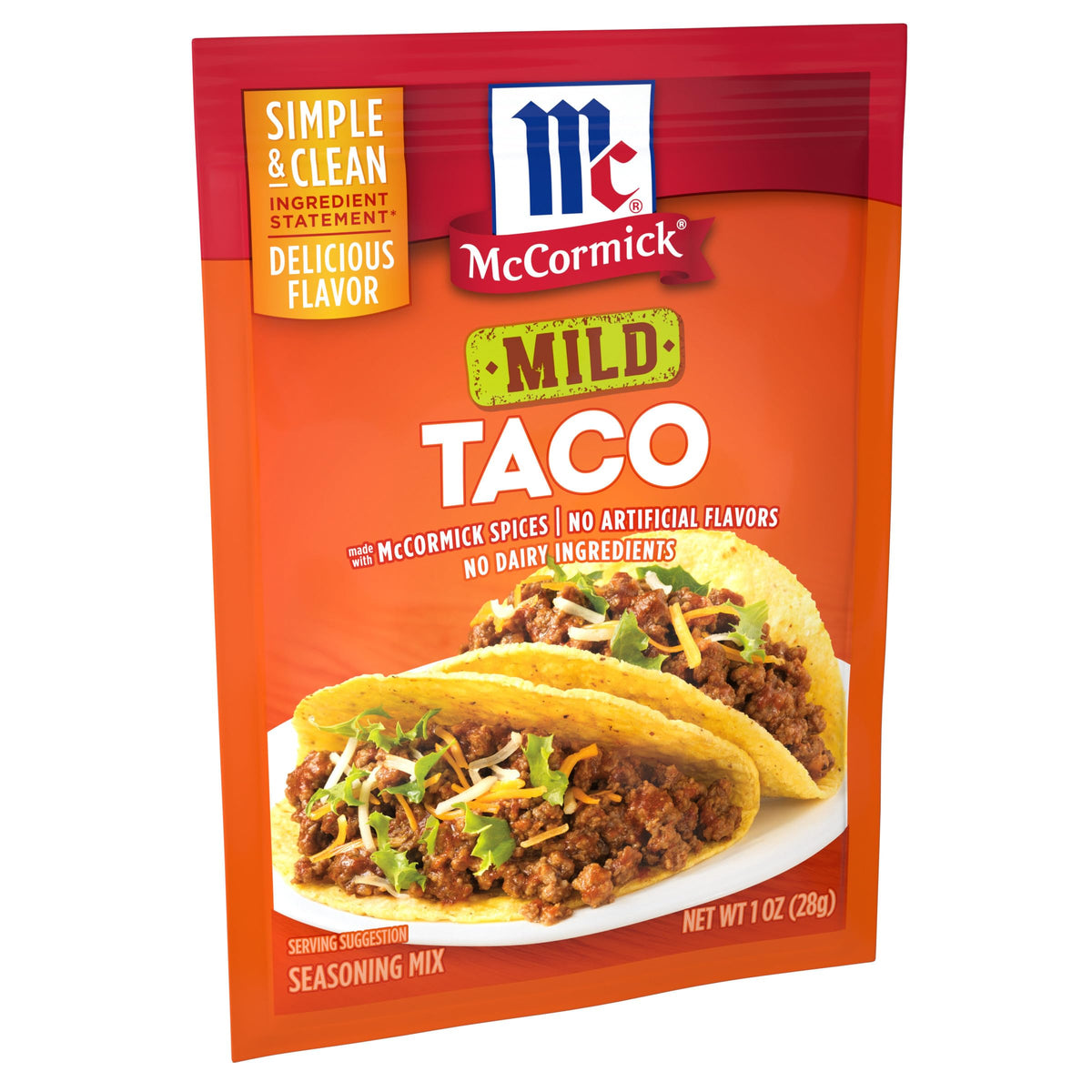 McCormick sachet frente mostrando diseño y conveniencia para recetas rápidas