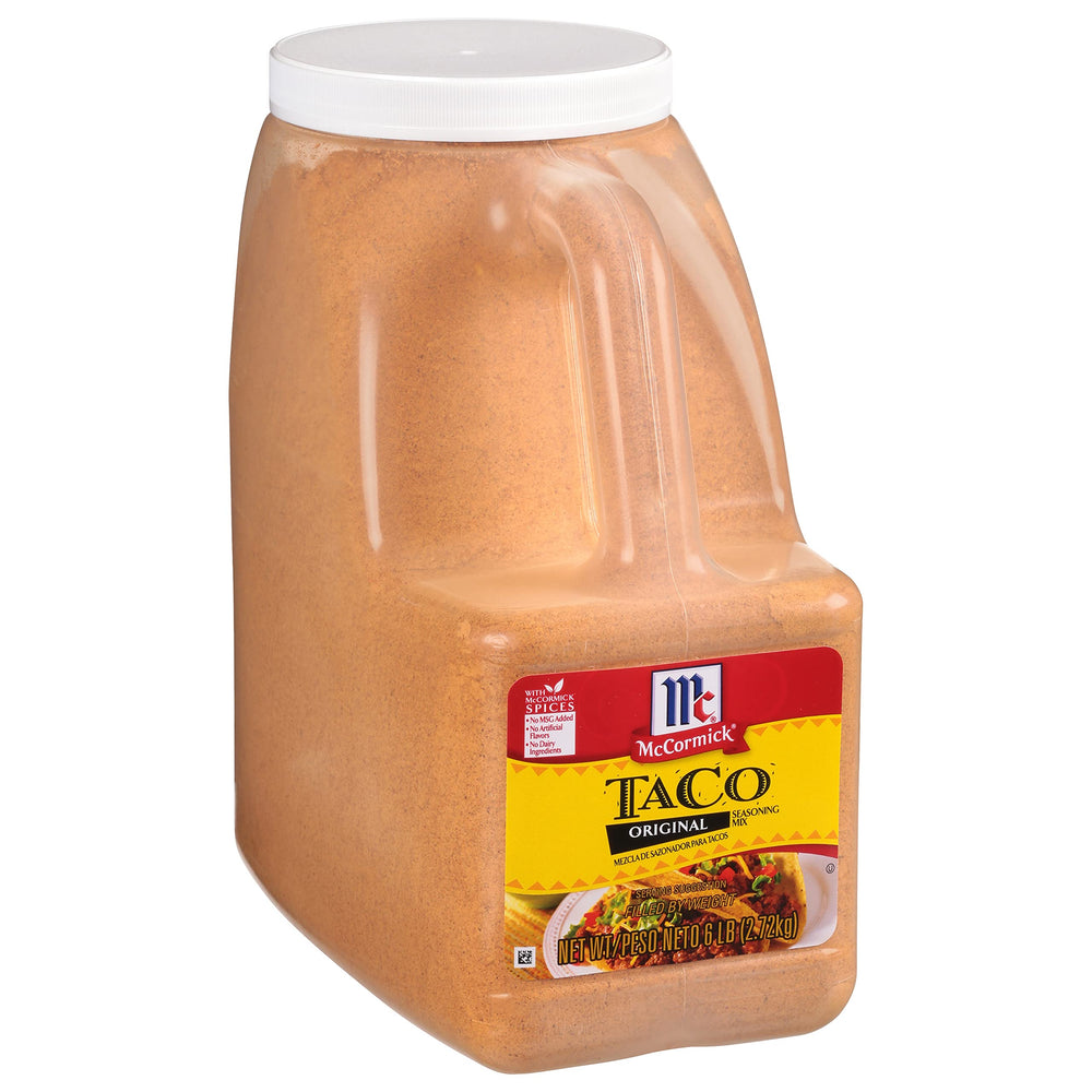 McCormick envase frontal grande mostrando etiqueta y portabilidad