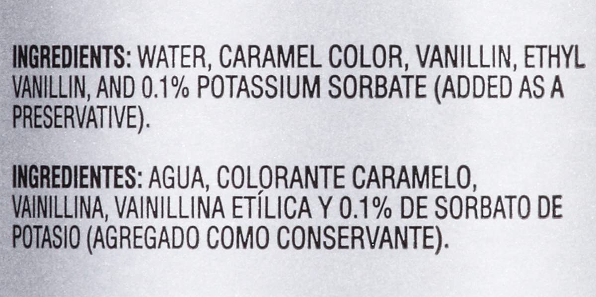 McCormick Culinary close-up del borde de vidrio, detalle del envase y calidad percibida