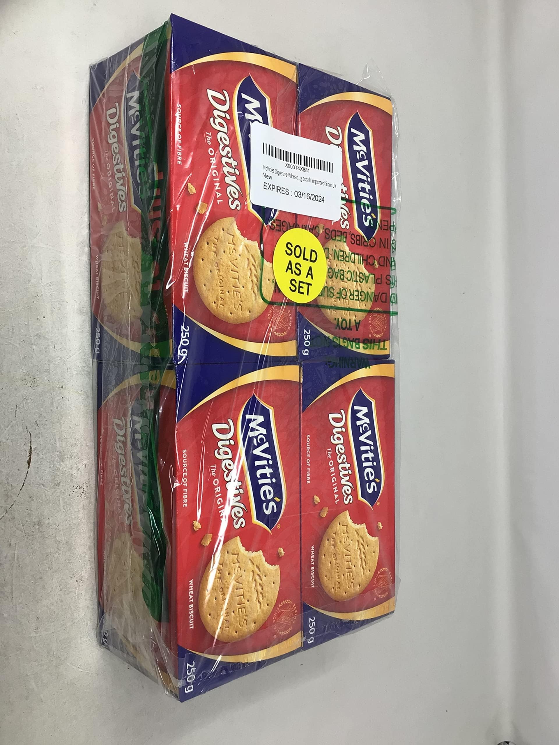 McVities empaque abierto con galletas listas para servir, mantiene frescura
