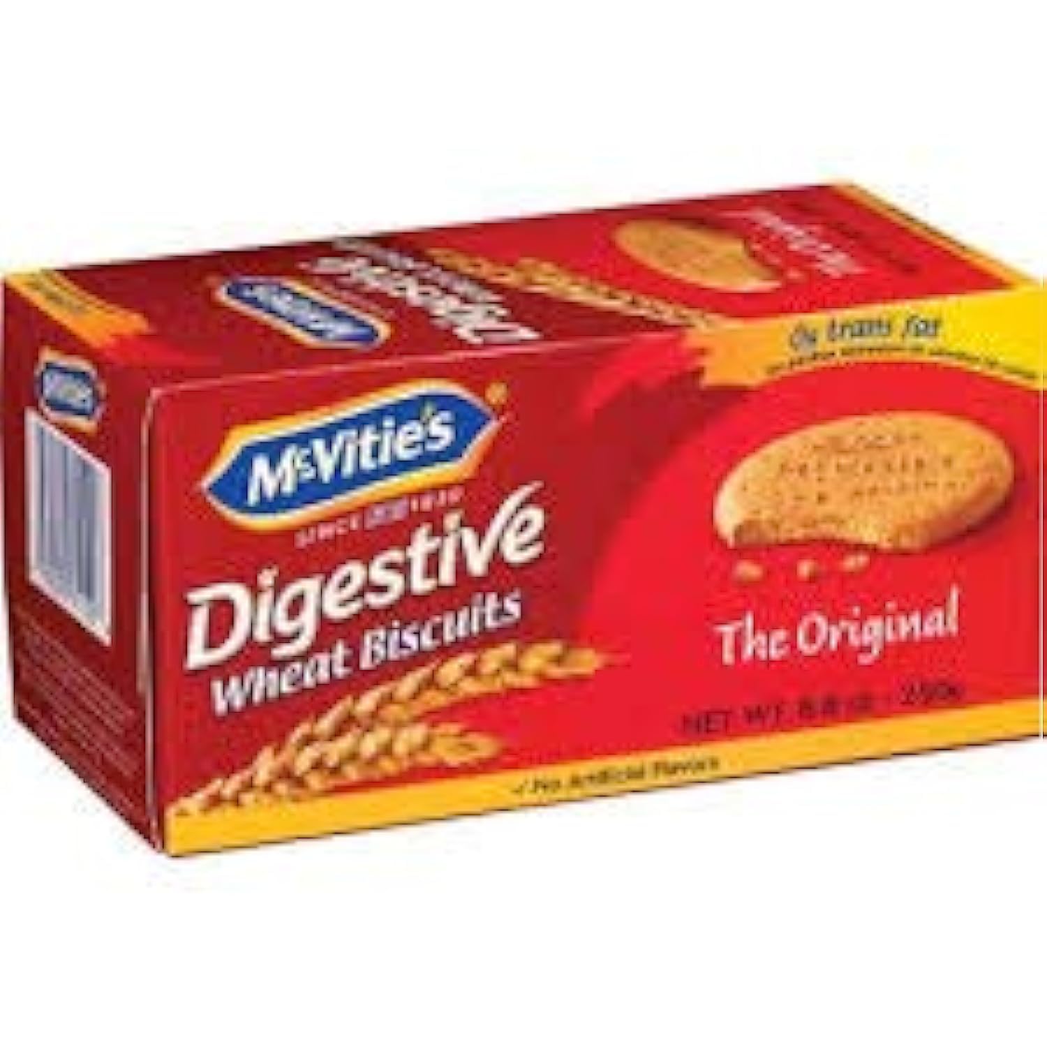 McVities paquete frontal mostrando cajas importadas, práctico para despensa
