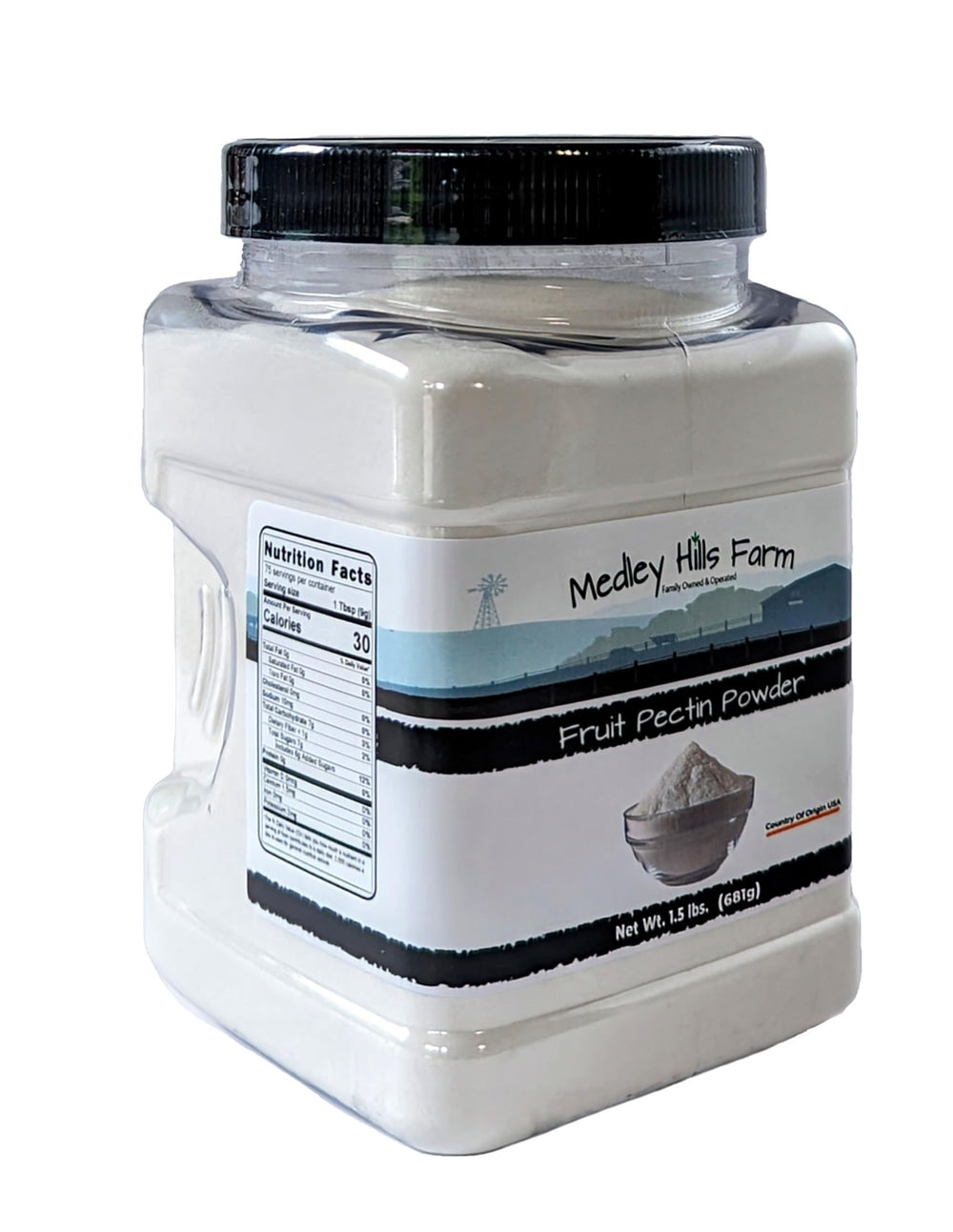 Medley Hills Farm detalle de la tapa reusable, conserva frescura