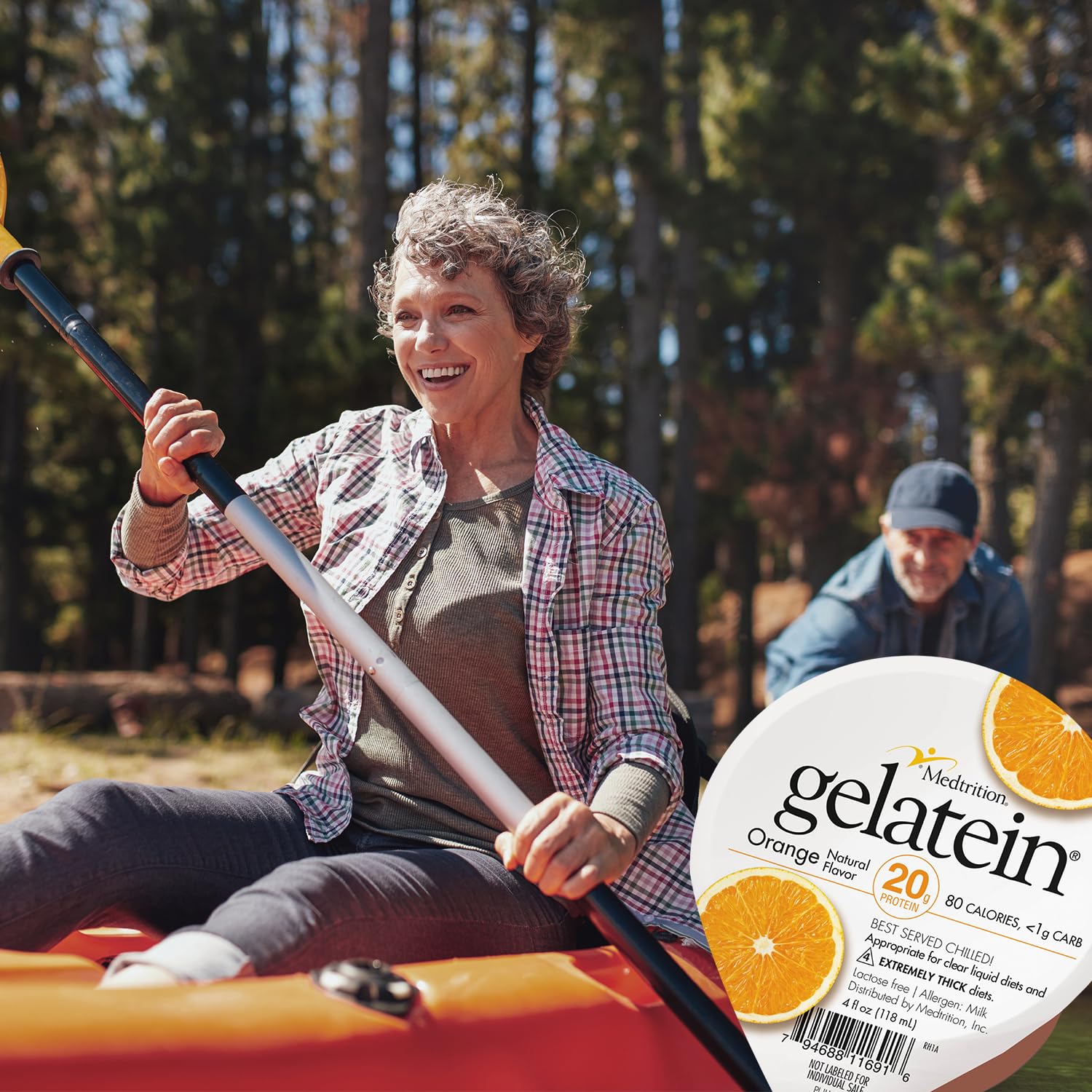 Medtrition Gelatein en mesa de desayuno saludable como snack rico en proteína
