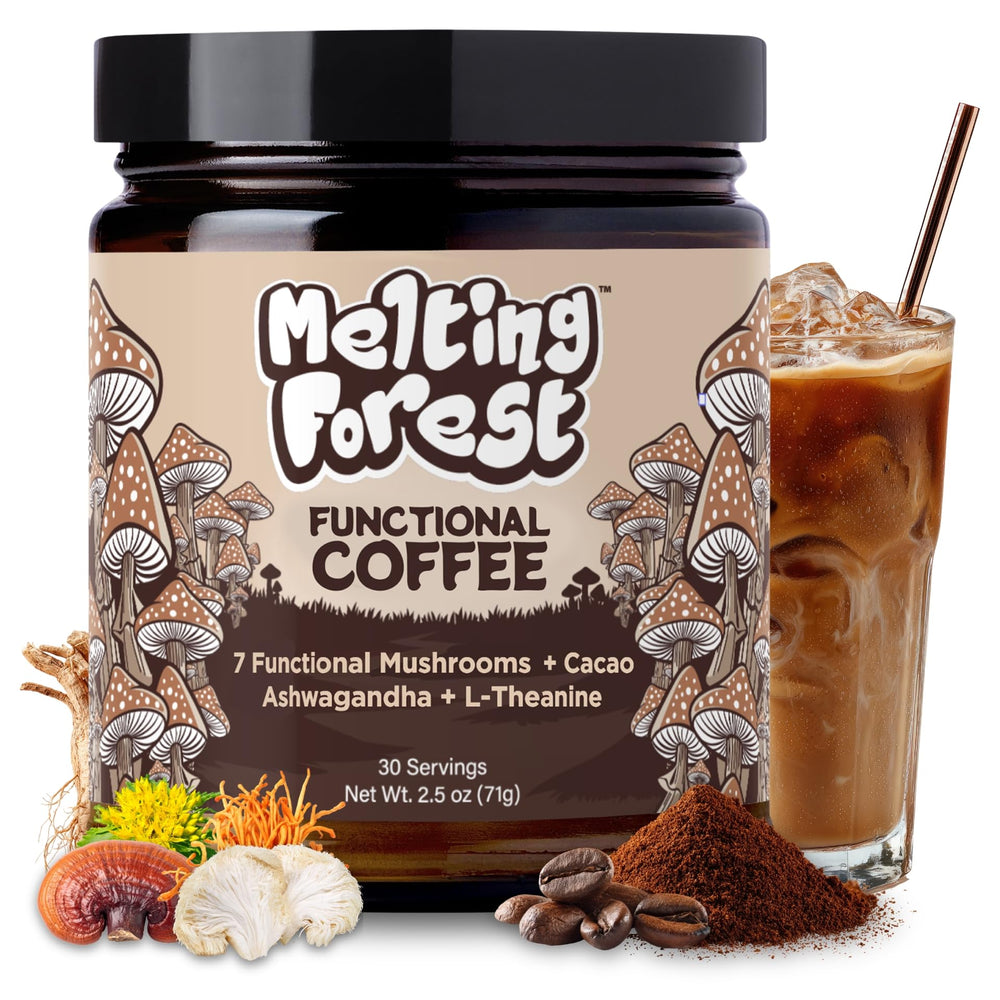 Melting Forest envase frontal mostrando el diseño y 30 porciones
