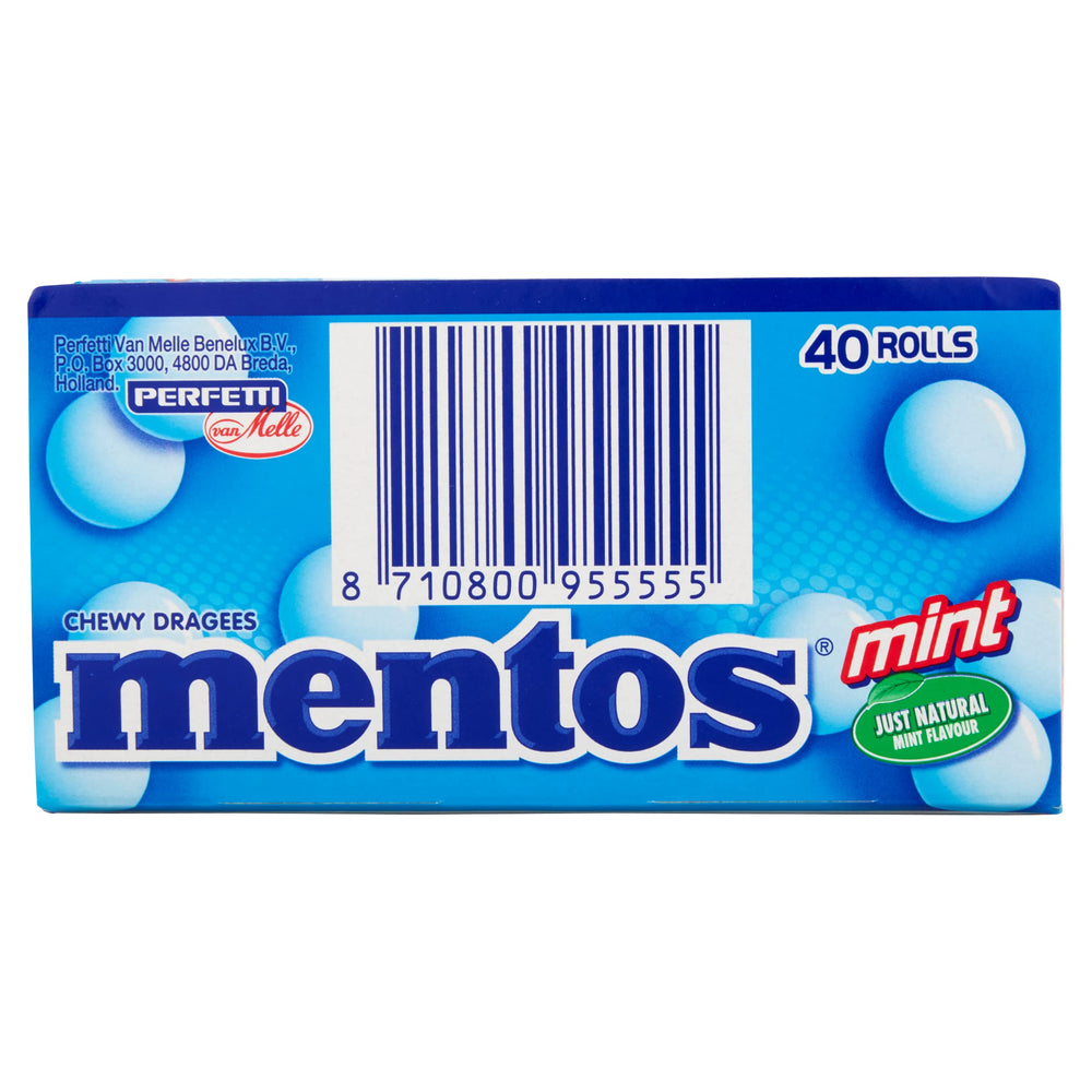 Caja multipack de 40 Mentos lista para almacenamiento y venta