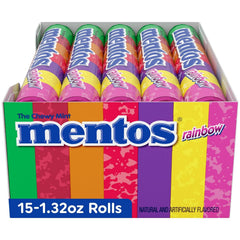 MENTOS rollo abierto con 14 mentas visible y accesible para llevar