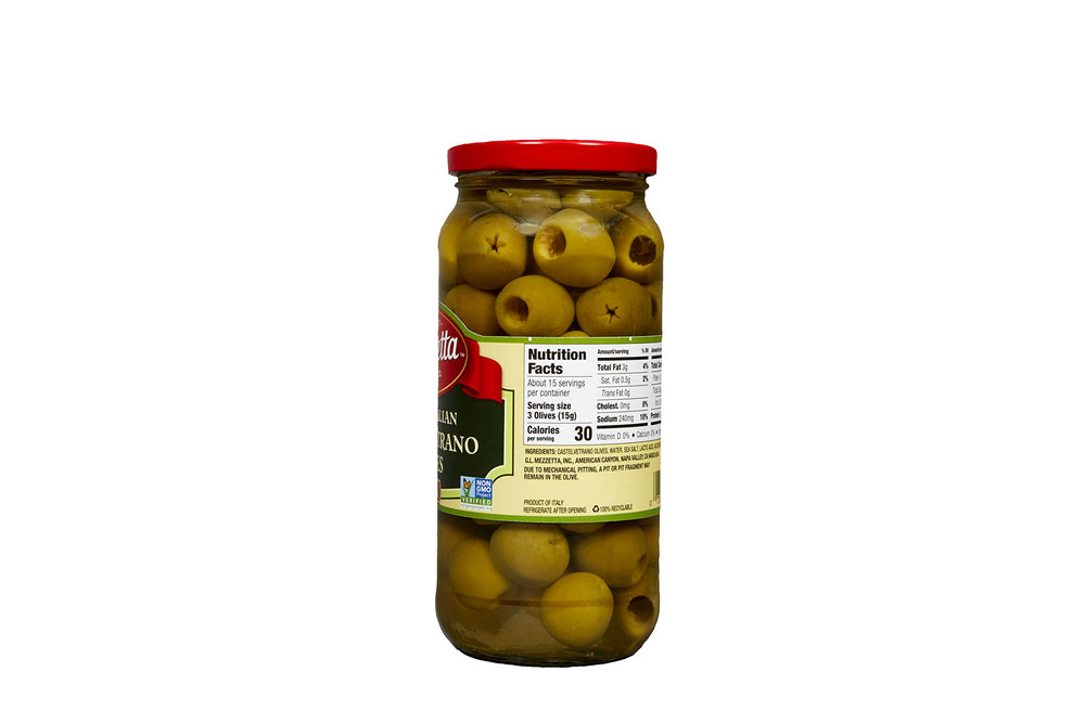 Mezzetta aceitunas Castelvetrano integradas en una ensalada fresca y sabrosa