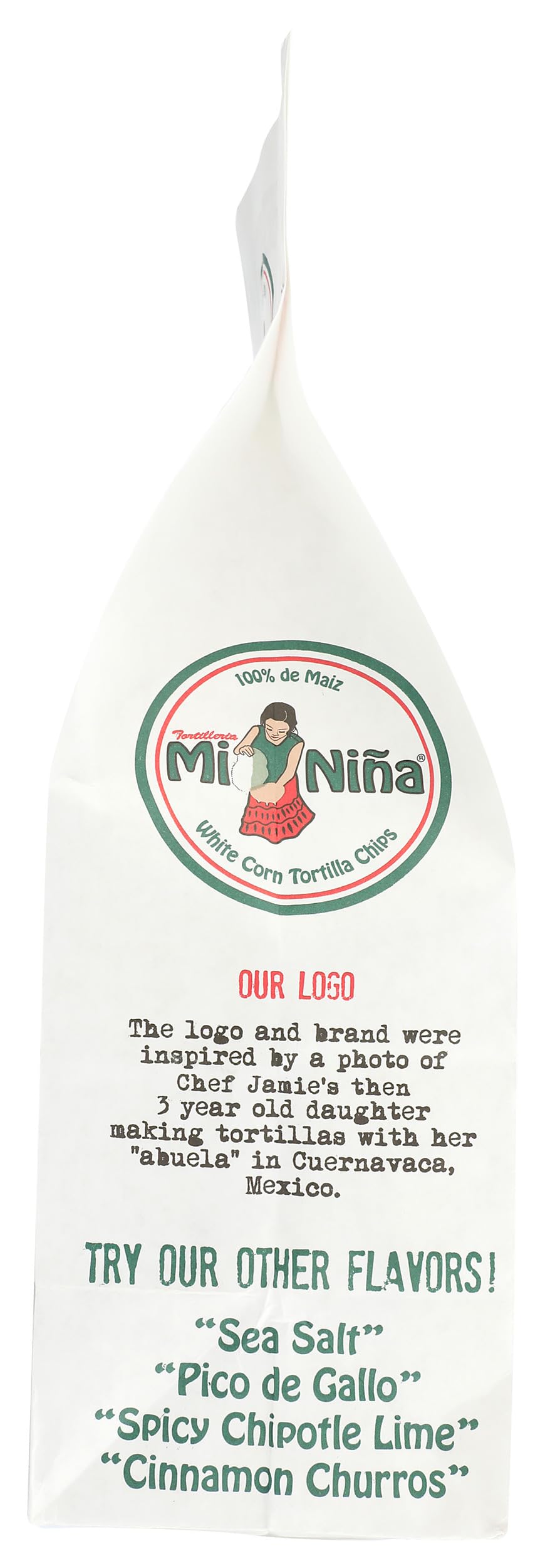 Mi Nina bolsa abierta mostrando chips dentro y aspecto apetitoso