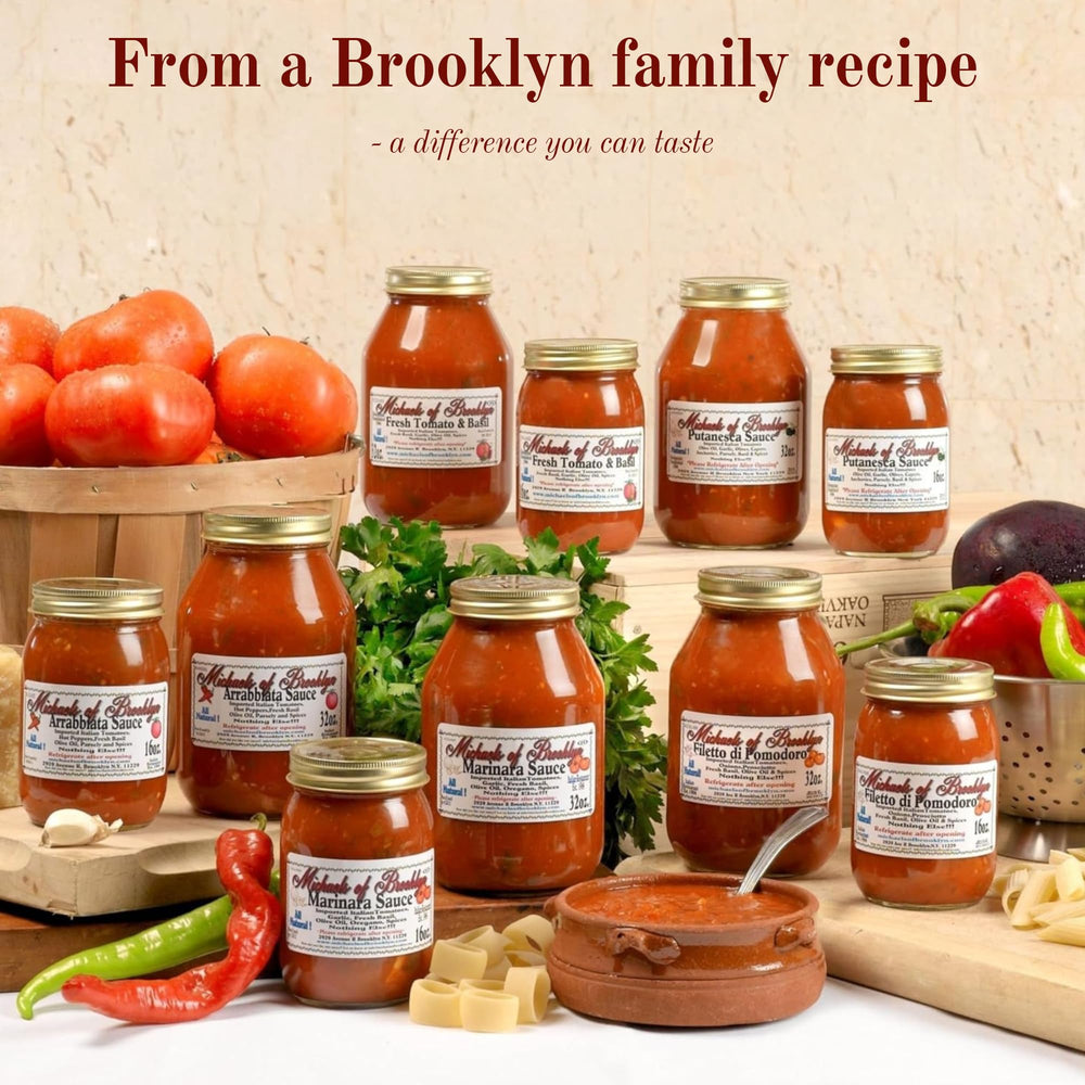 Michaels of Brooklyn tomates y albahaca frescos para ingredientes auténticos