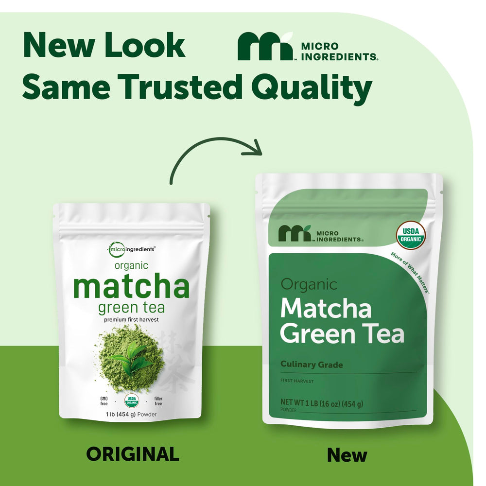 Micro Ingredients cuchara medidora sobre matcha lista para porciones precisas
