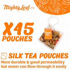 Mighty Leaf sobre individualmente envuelto en primer plano, mantiene frescura y aroma