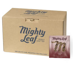 Mighty Leaf caja frontal de Masala Chai con 100 bolsitas, aroma y conveniencia
