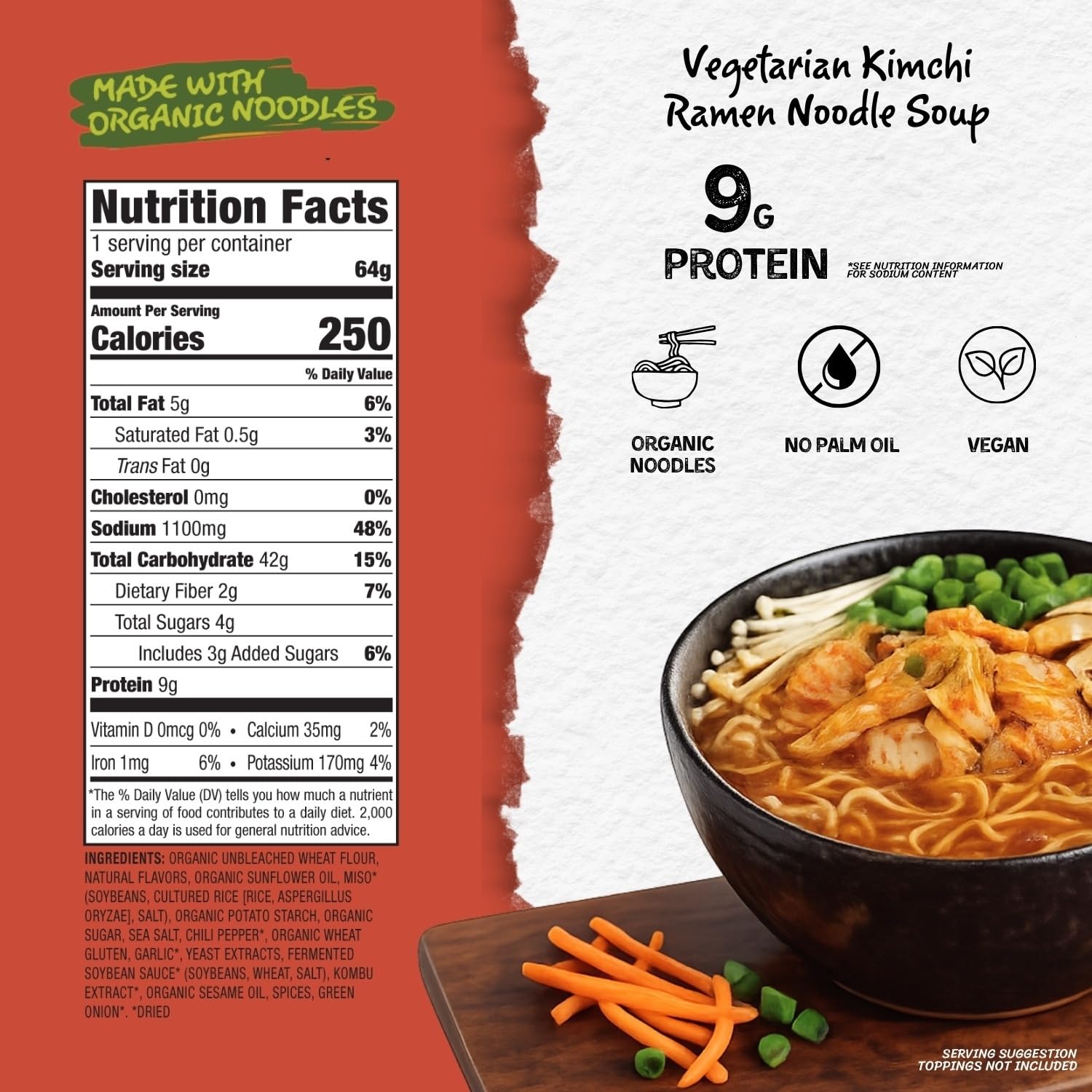 Mike's Mighty Good sobre de condimento con miso y especias que realzan el sabor