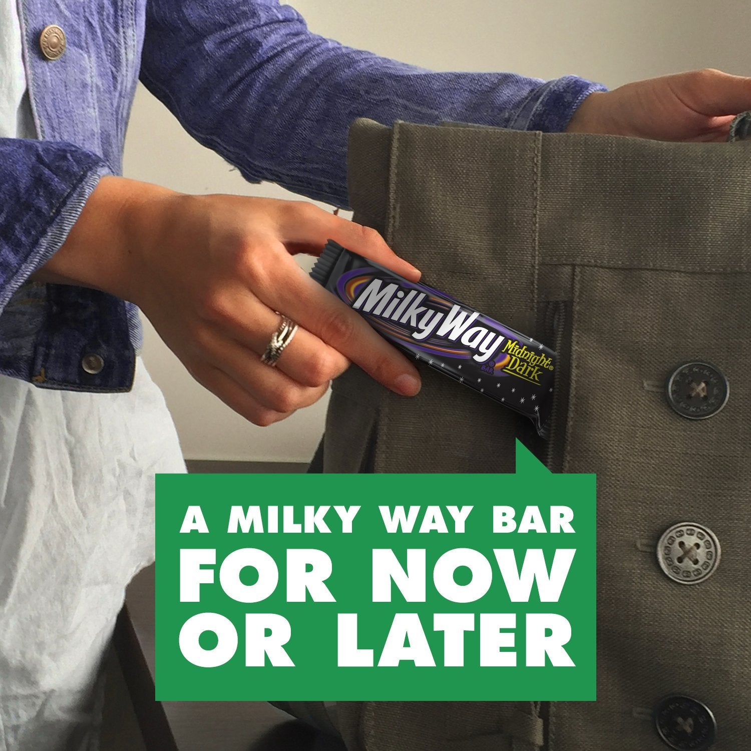 Milky Way caja abierta con barras organizadas, ideal para repartir en eventos