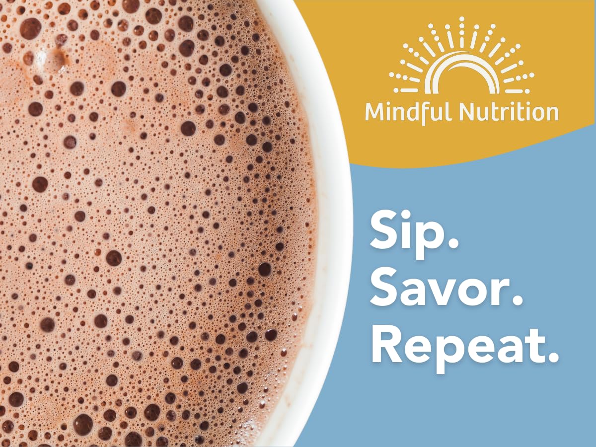 Mindful Nutrition mezcla añadida a café Nespresso para un mocha suave