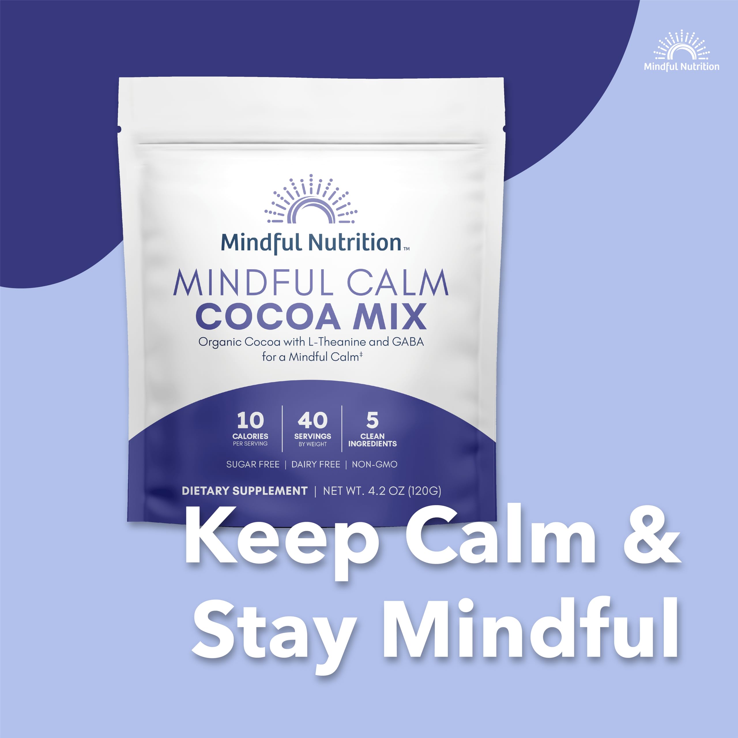 Mindful Nutrition comparación de tamaño con 40 porciones visibles