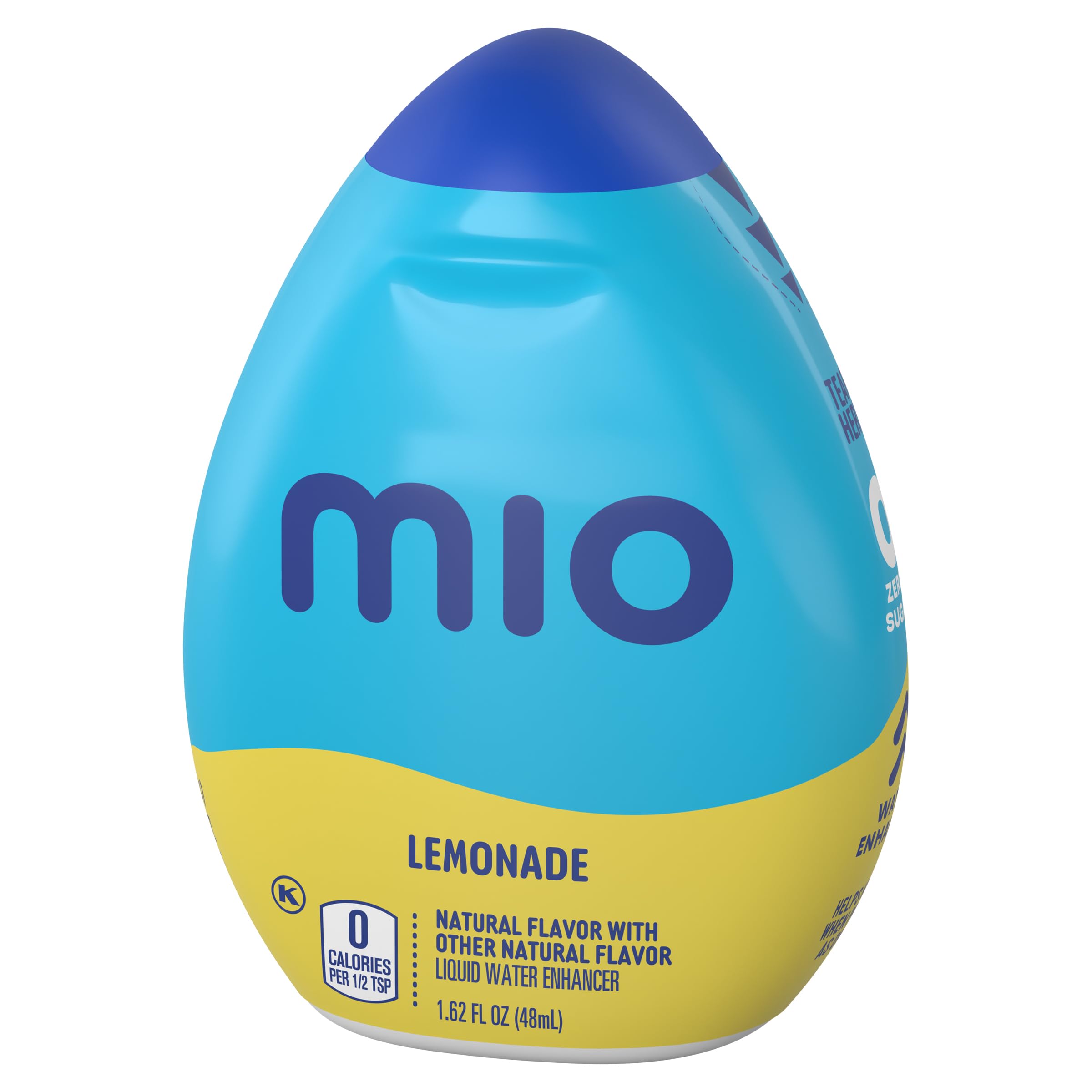 MiO mezcla en vaso con hielo, limonada fría y refrescante al instante