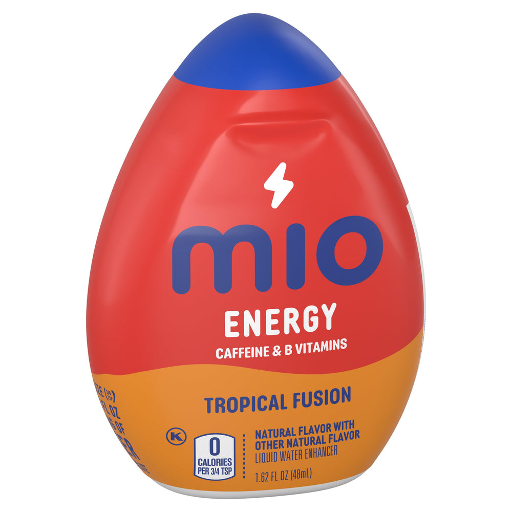 MiO botella con tapón abierto lista para exprimir y añadir sabor