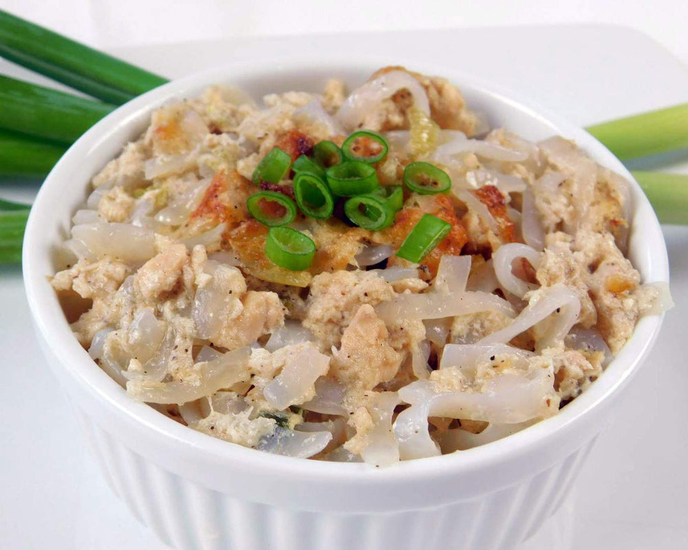 Miracle Noodle detalle de fideos escurridos listo para cocinar y servir