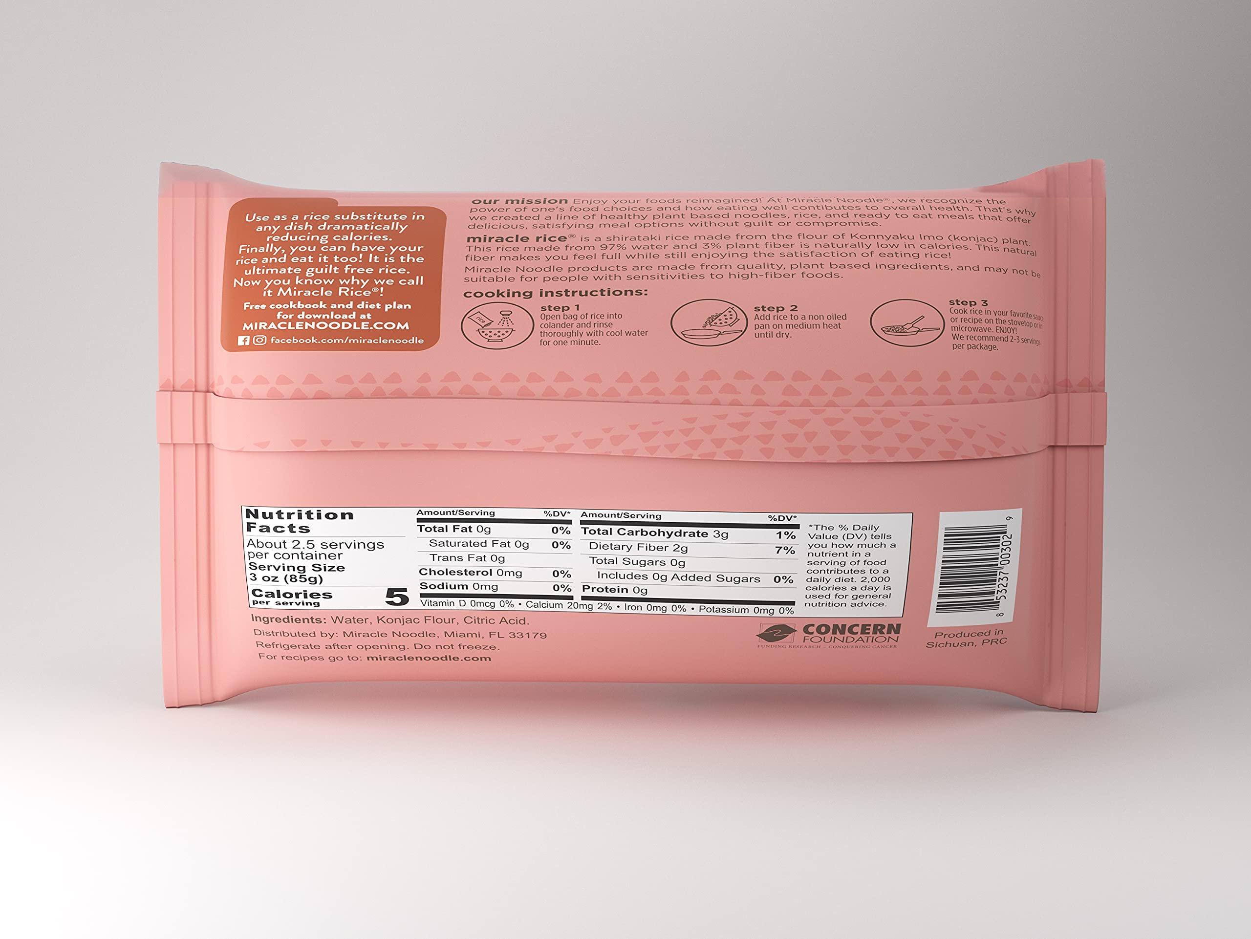 Miracle Noodle en sartén salteado listo en minutos para comidas rápidas