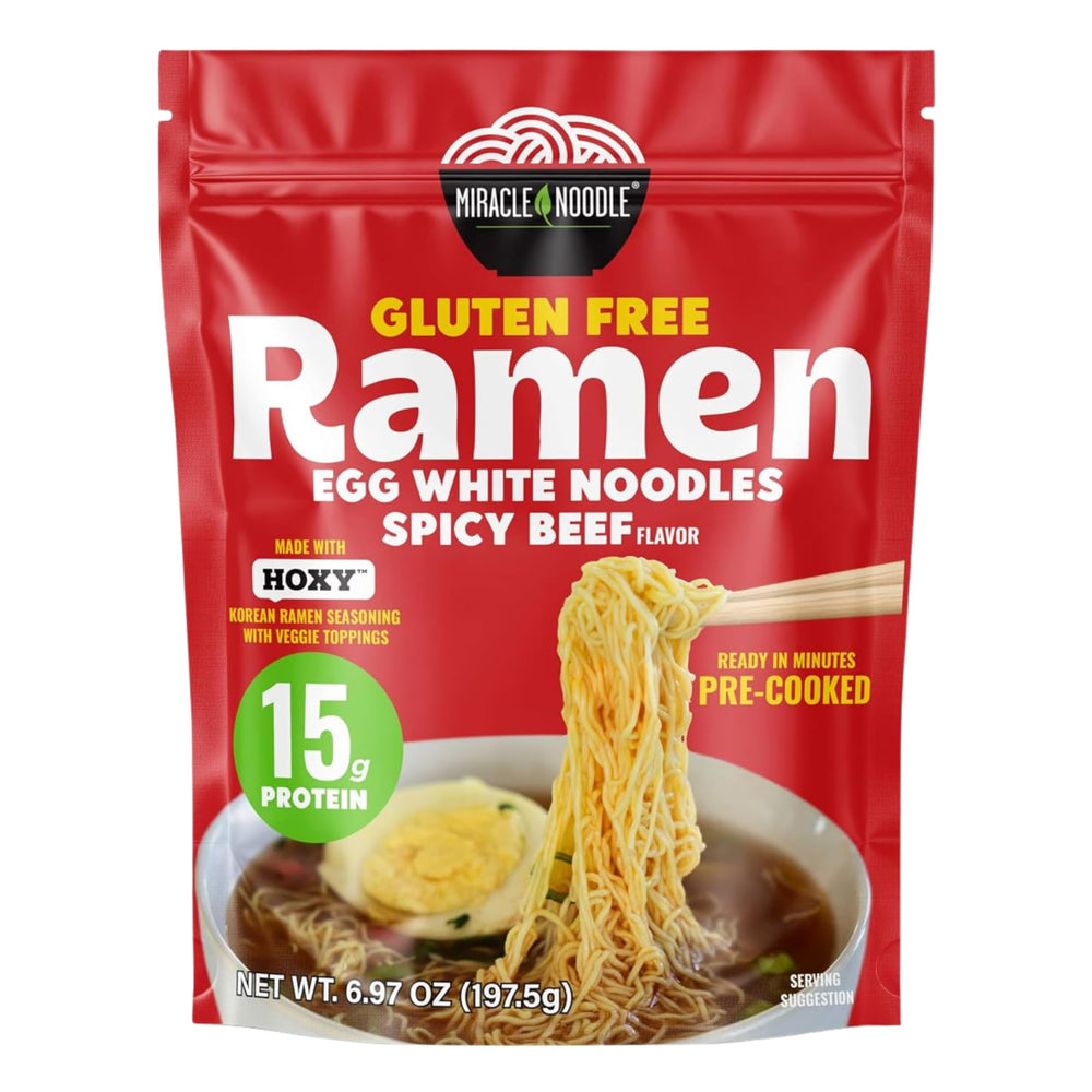 Miracle Noodle tazón servido con caldo picante, sabor intenso y lista rápida