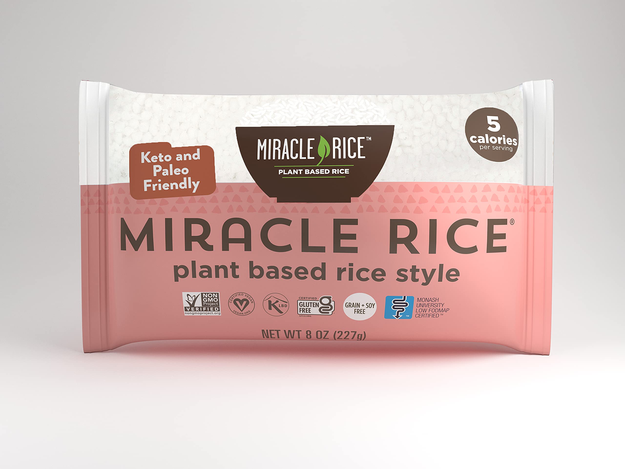 Miracle Noodle textura cercana del arroz de konjac que facilita mezclar sabores